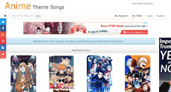 Desktop Screenshot of animethemesongs.com